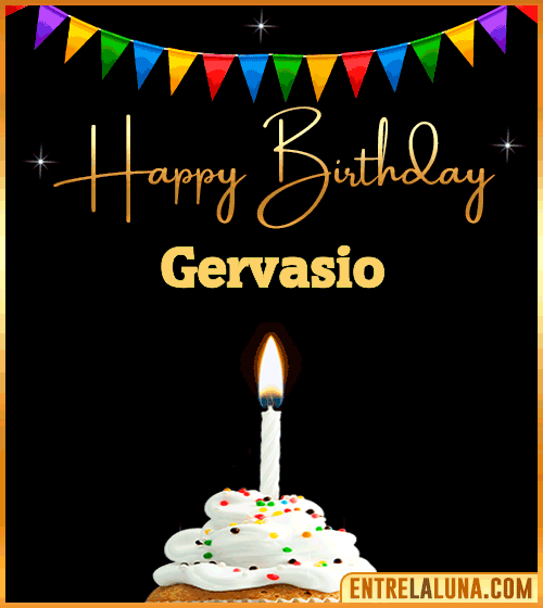 GiF Happy Birthday Gervasio